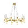 Industrialna złota lampa wisząca szklane klosze tuba klasyczna minimalistyczna uniwersalna CANDELA-10 DN1505-10 gold Step Into Design